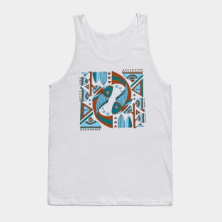 fish motif Tank Top